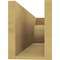 Ekena Millwork 6in. W x 8in. H x 28in. L Rivera Woodgrain TimberThane Rafter Tail, Primed Tan RFTUR06X08X28RIVRCPR - alternate 4